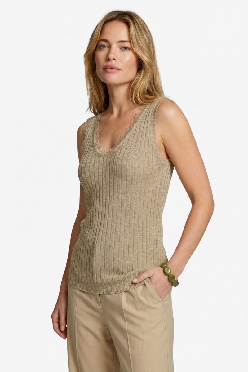 C&S Karita Knit Pullover Khaki | Feliz